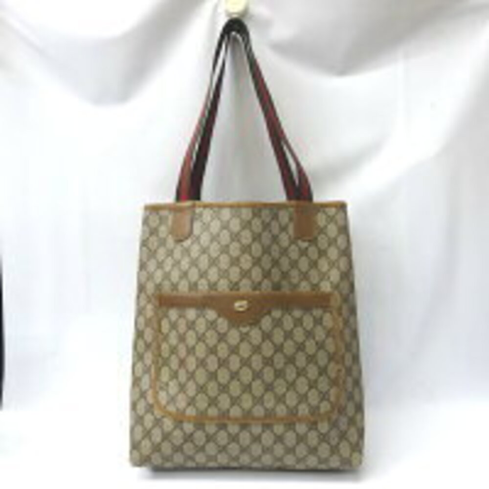 Gucci GG Supreme Web tote bag GG monogram canvas Brown